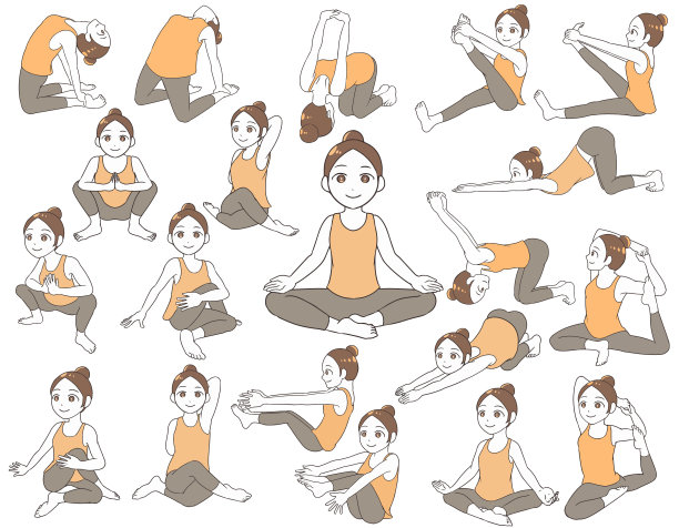 Yoga seｔ图片下载