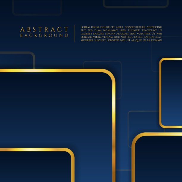 抽象旗帜豪华金色金属设计图片下载