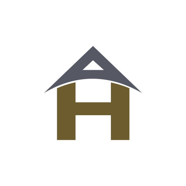 首字母ah标志或ha标志设计图片下载