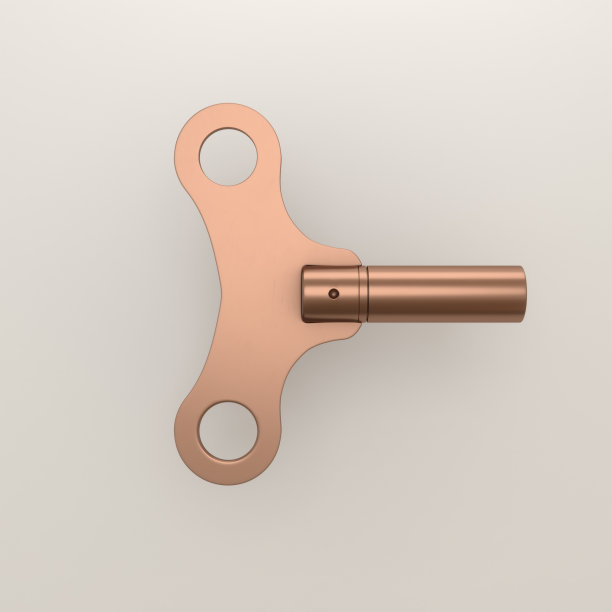 时钟和玩具的隔离绕组键图片下载