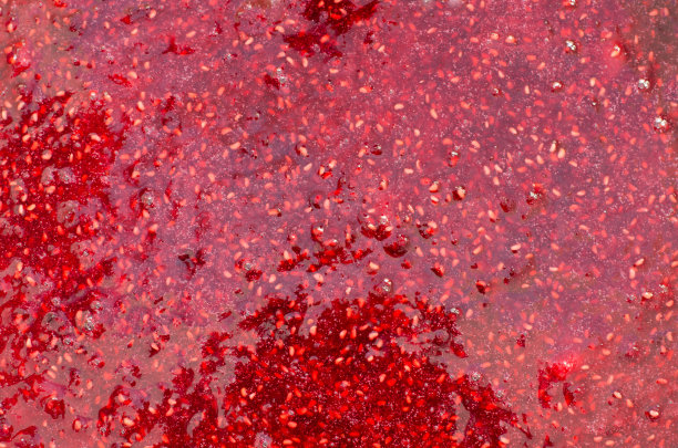 树莓果酱特写作为背景图片下载