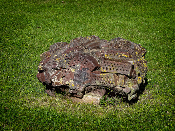 熔化的砖块在丹麦大量燃烧图片下载