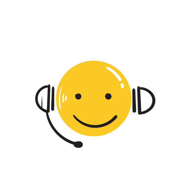 手绘客户服务图标在绘制涂鸦风格矢量图片下载