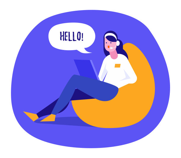 一个女孩在网上聊天图片下载