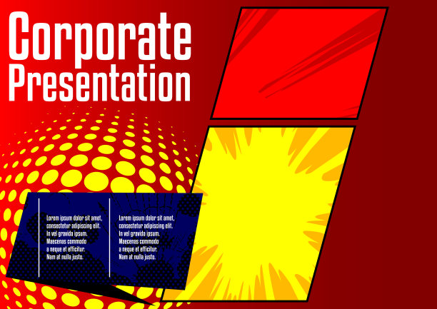 漫画业务演示模板。图片下载