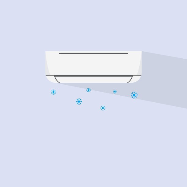 空调矢量模板插图图片下载