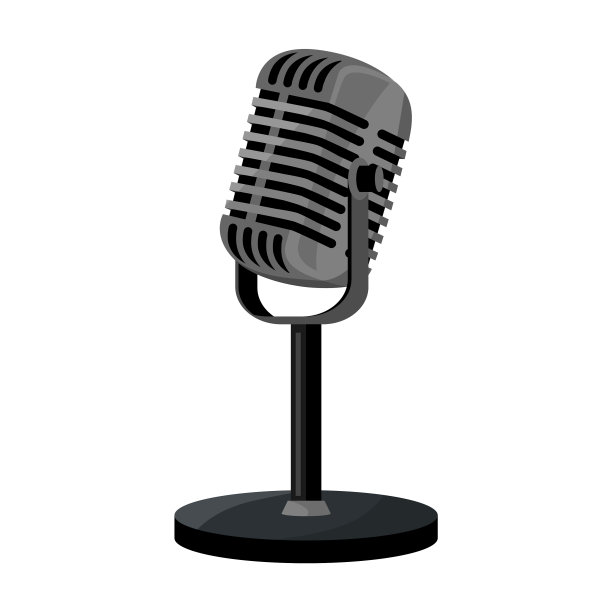 麦克风图标卡通图标隔离图片下载