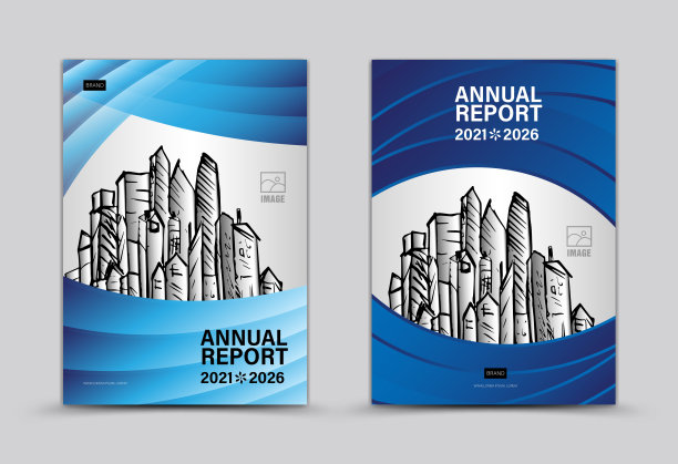 年度报告封面集，蓝色封面模板，宣传册传单模板，横幅，网页，书籍，广告，杂志封面，印刷布局，抽象背景图片下载