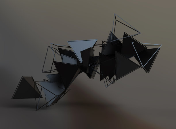 飞行多边形图形的三维绘制图片下载