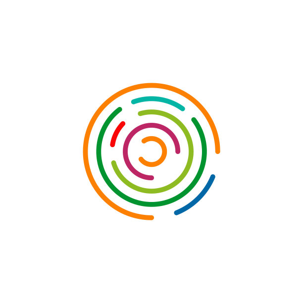 彩色圆形图标logo设计图片下载