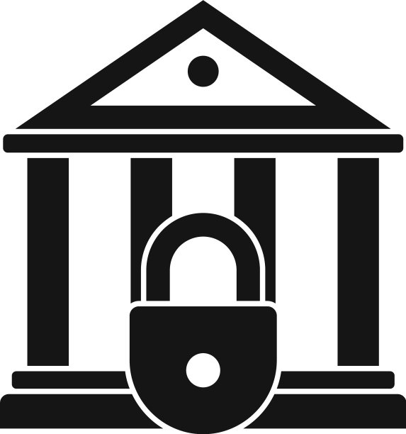 关闭银行图标简单的风格图片下载