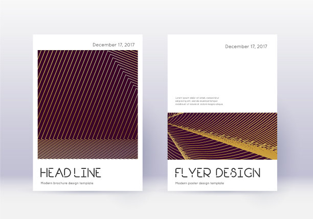 最小覆盖设计模板集黄金抽象l图片下载