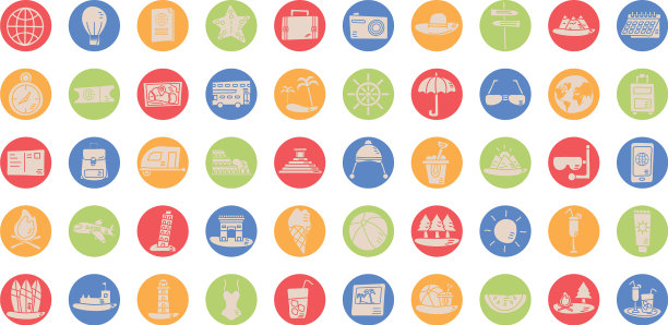 捆绑度假集图标图片下载