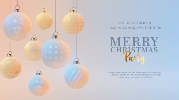 圣诞和新年海报图片下载