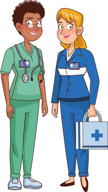 职业女性护理人员和外科医生的化身图片下载