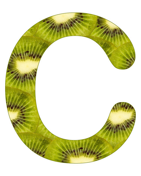 字母C -热带水果背景-猕猴桃图片下载