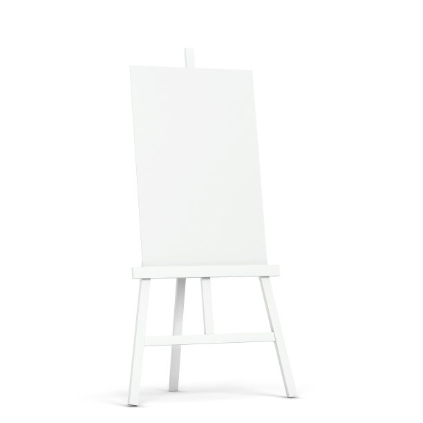 空白的画架模型图片下载