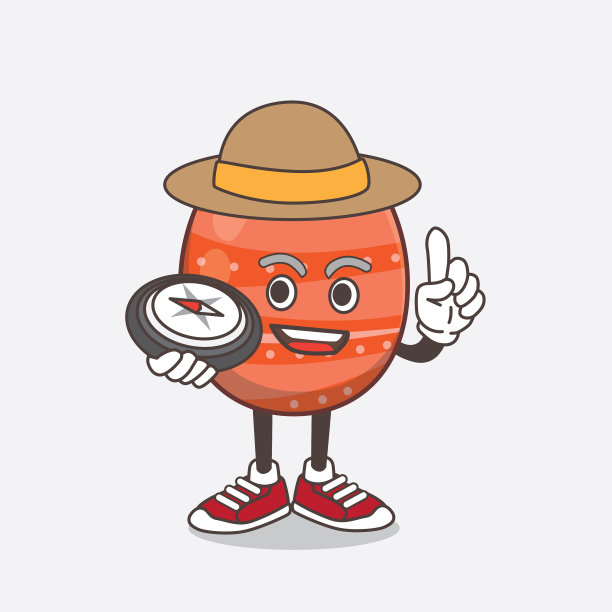 复活节彩蛋卡通吉祥物人物图片下载