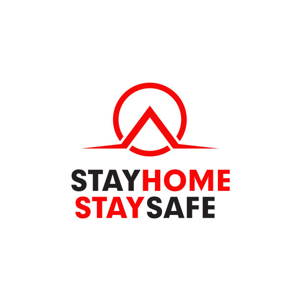 待在家信息图标设计模板图片下载