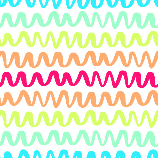 彩色波浪纹图案-12图片下载