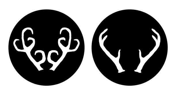 手绘鹿角集图片下载