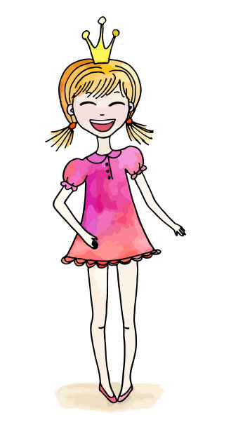 小公主的女孩图片下载