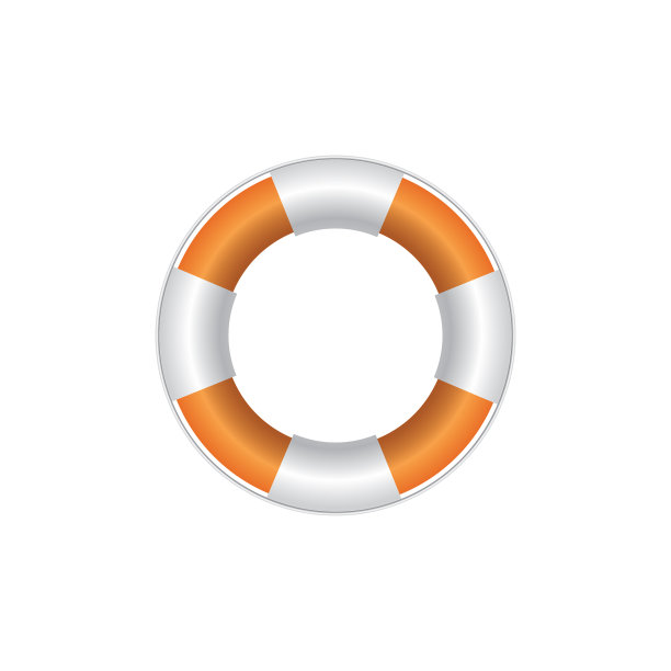 白色背景上的救生圈图片下载