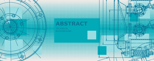 机械工程制图。抽象的画图片下载