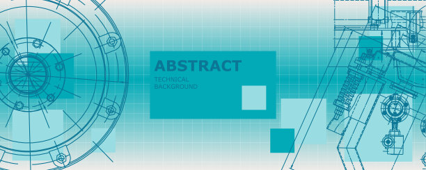 机械工程制图。抽象的画图片下载