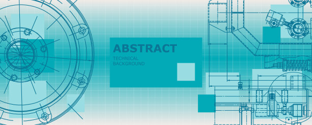 机械工程制图。抽象的画图片下载