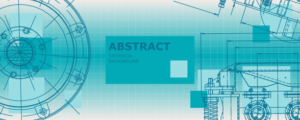 机械工程制图。抽象的画图片下载