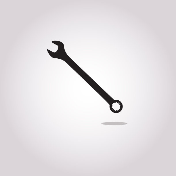 灰色扳手图标图片下载