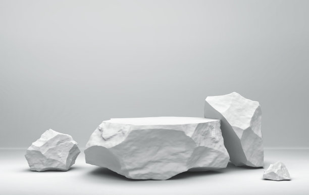 由白色石头组成。最小的产品介绍背景图片下载