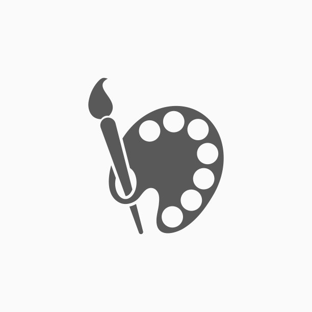 调色板和画笔图标图片下载