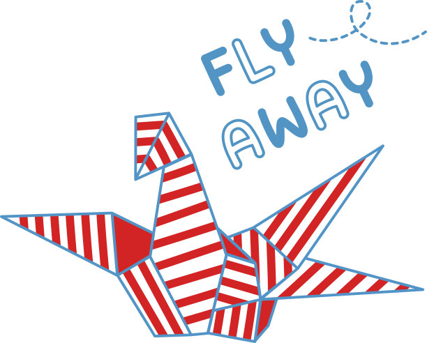 折纸鸟飞走了图片下载