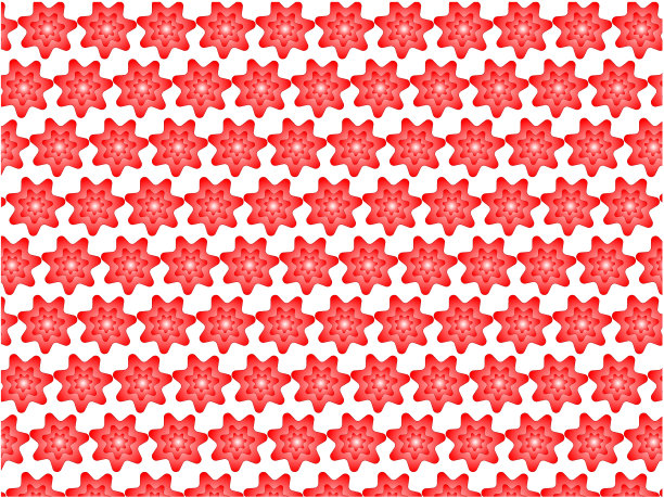 红色渐变花图案设计在白色的背景图片下载