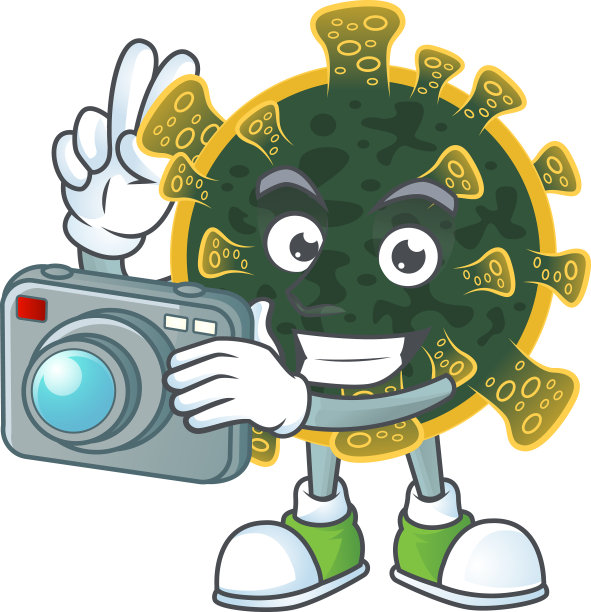 新型冠状病毒作为摄影师与相机图片下载