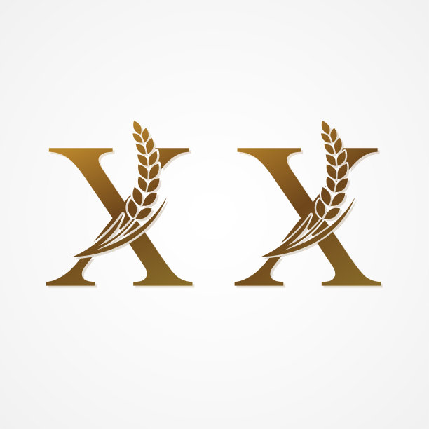 以金字米为标志设计矢量。图片下载