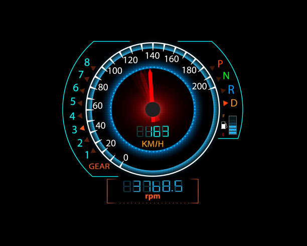 速度计和赛车运动背景插图eps10矢量图片下载