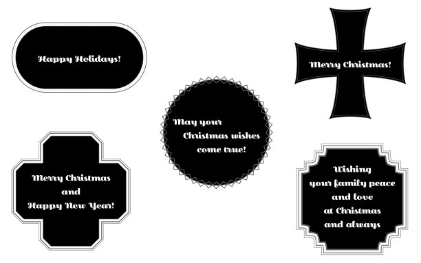 黑色标签设置简单的线条图片下载