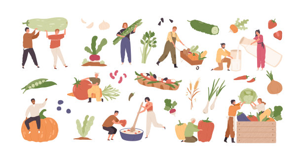 设置不同的小人与不同的食物和图片下载