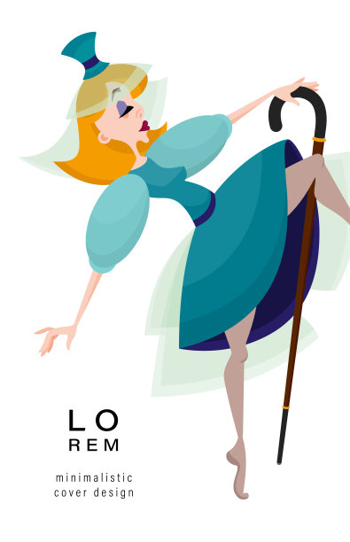 背景是一个女人的形象。适用于美容行业的杂志封面、户外平面、广告及装饰。矢量图图片下载