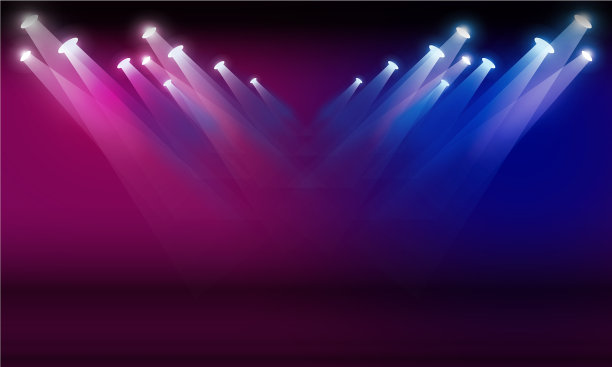 舞台领奖台配舞台灯光领奖台场景图片下载