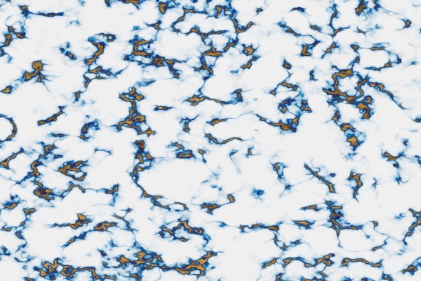 金色矿物蓝色云霞和白色油豪华内饰纹理图片下载