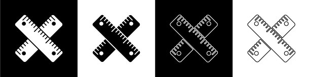 设置交叉标尺图标隔离在黑色和图片下载