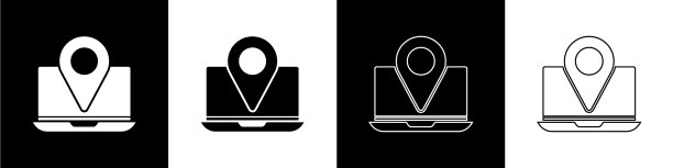 设置笔记本电脑与位置标记图标隔离图片下载