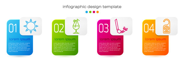 Set line太阳鸡尾酒和酒精饮料通气管图片下载