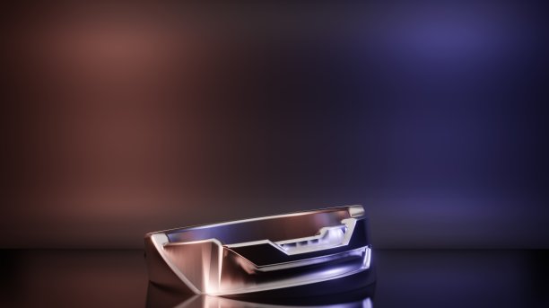 用于广告和商业用途的环形在明亮背景下的三维渲染图图片下载