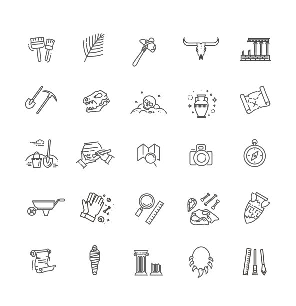 考古学集合图片下载