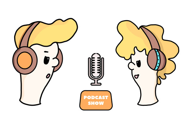 在线播客概念图片下载